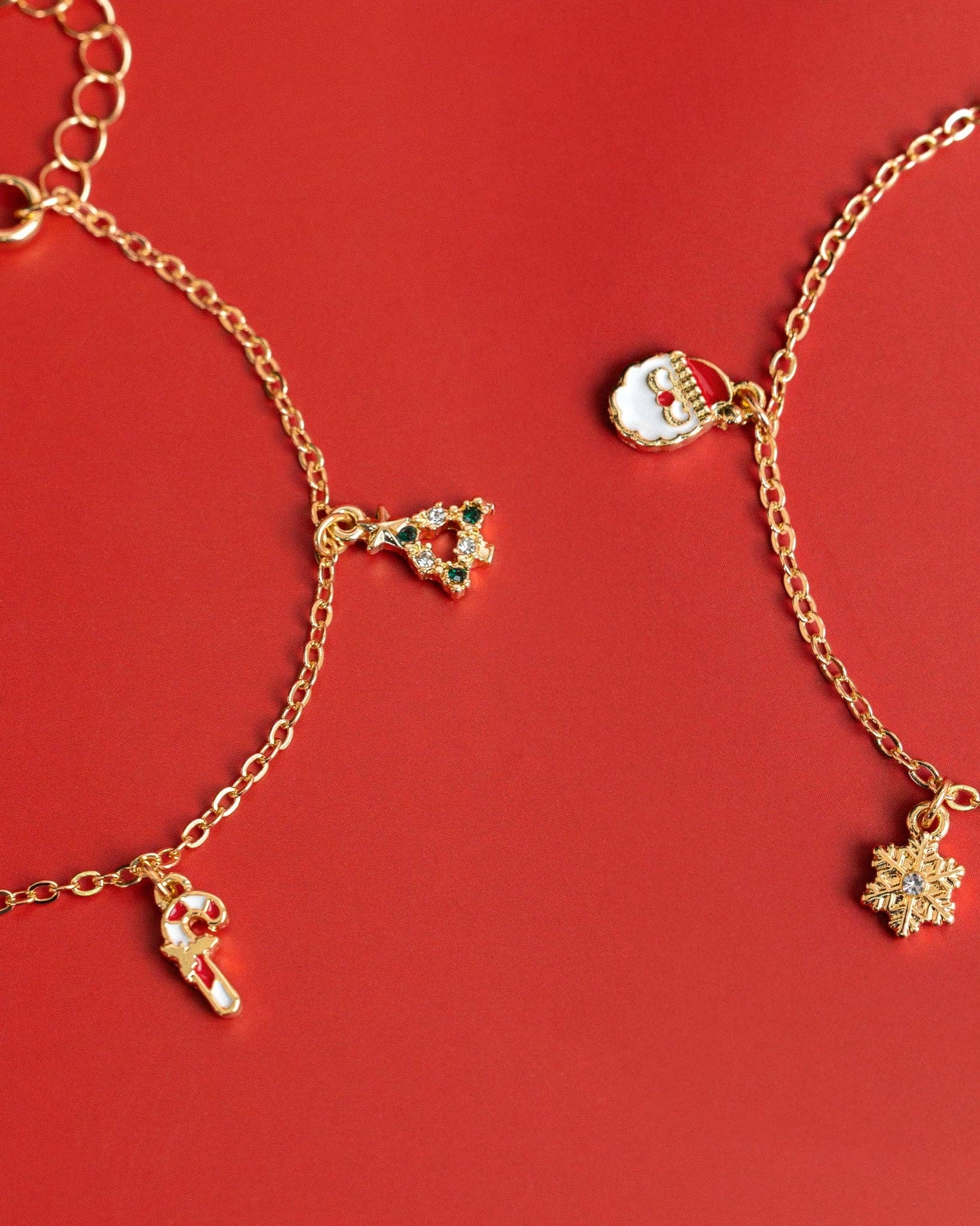 Christmas Minimalist Charm Chain Bracelet