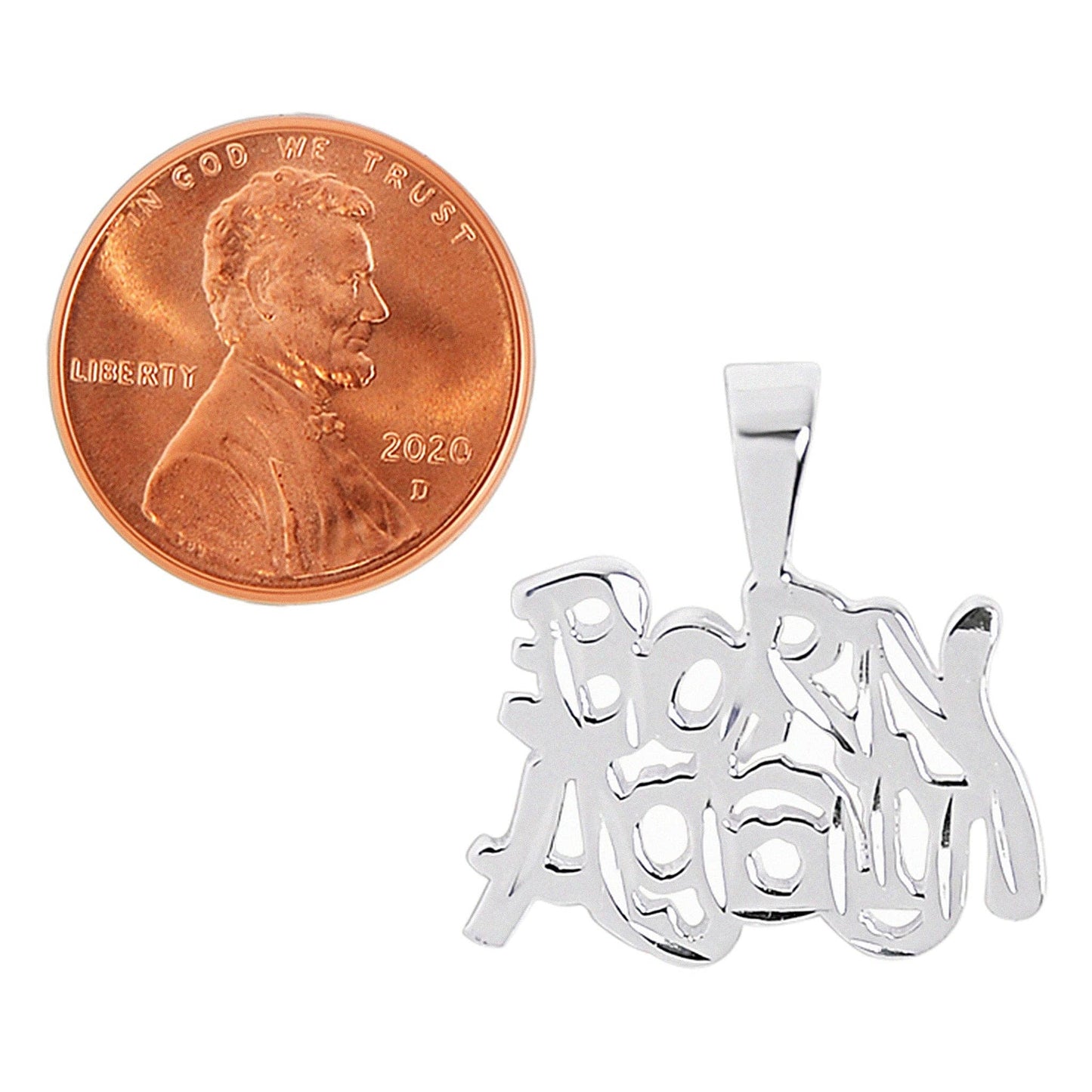 “Born Again” Pendant — Sterling Silver