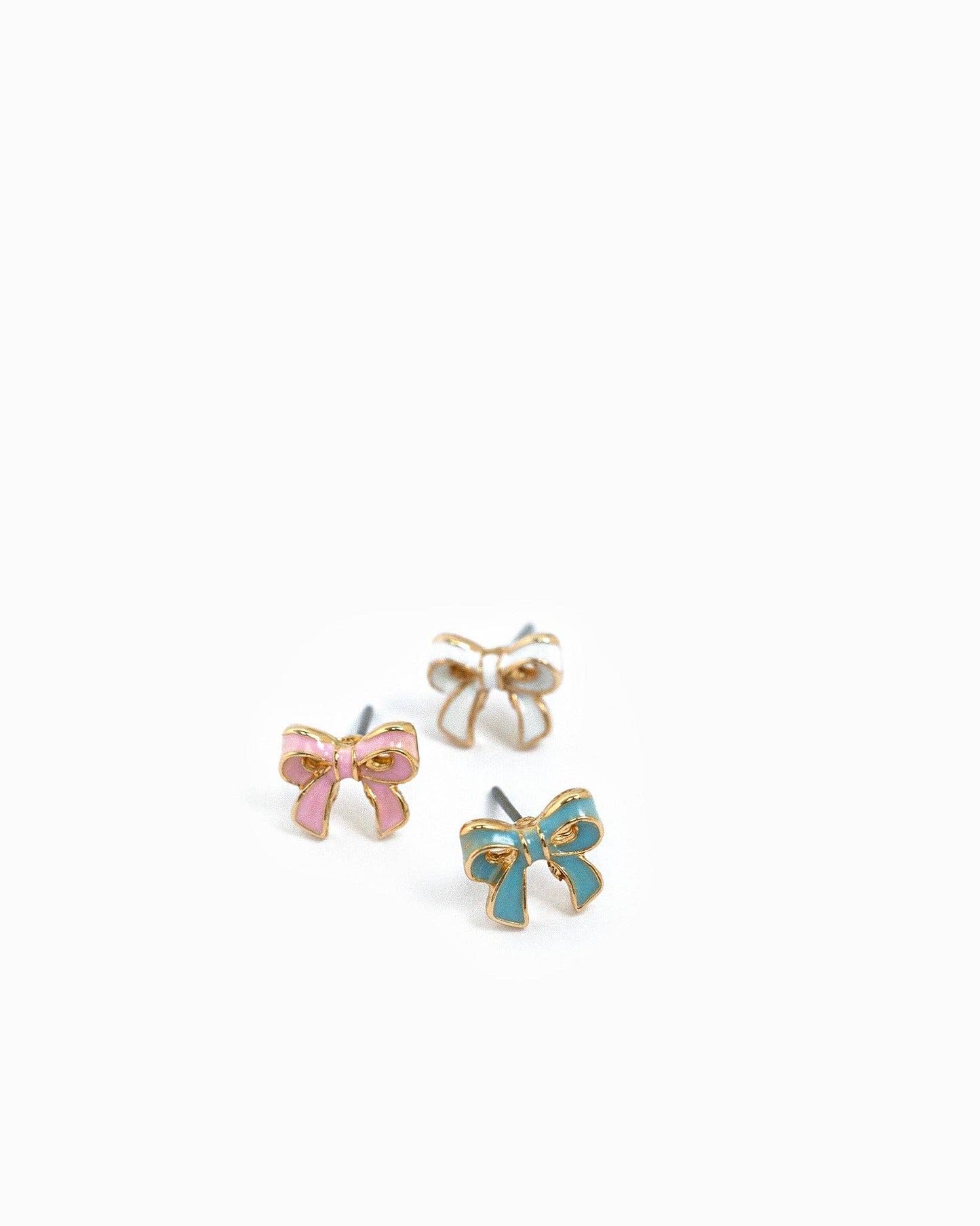 Grace Tied in Pink – Pastel Bow Earrings