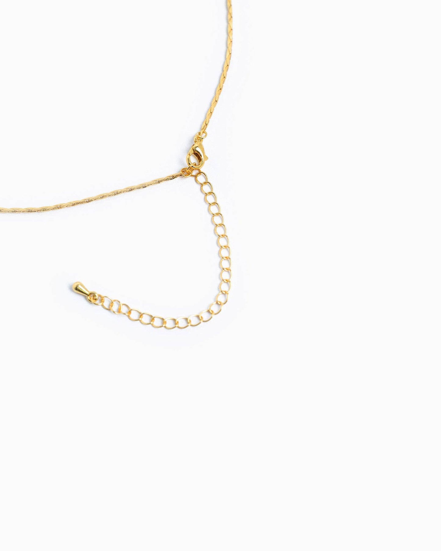 Saintly Heart – Cross & Charm Necklace: Gold Look