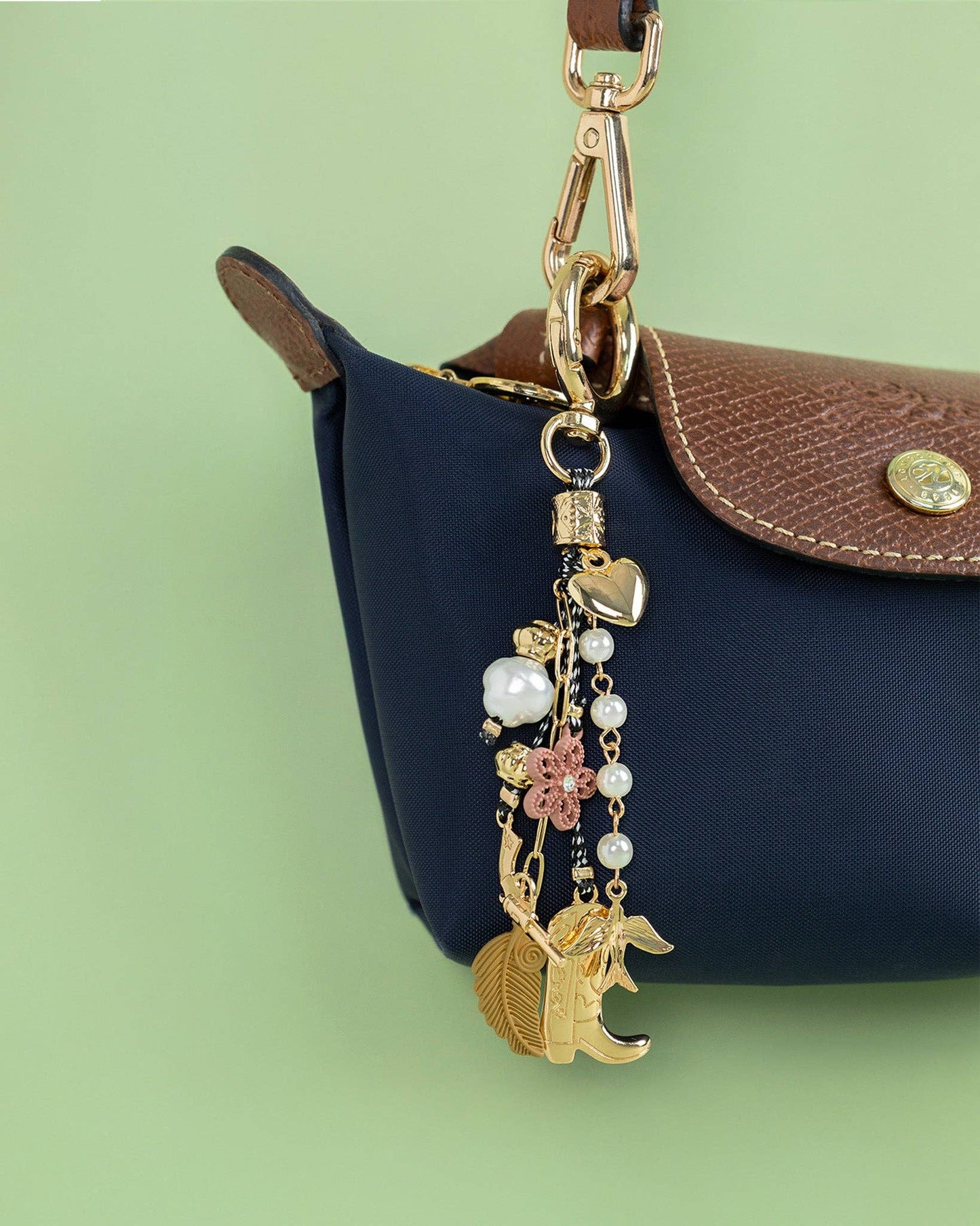 Free-Spirited Western Cowgirl Bag Charm