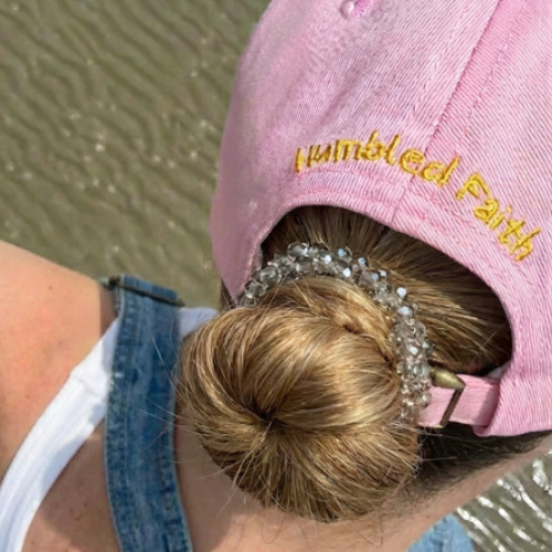 Faith Over Fear Cap: Pink