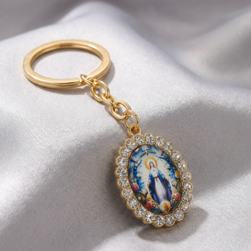 Virgin Mary Key Ring