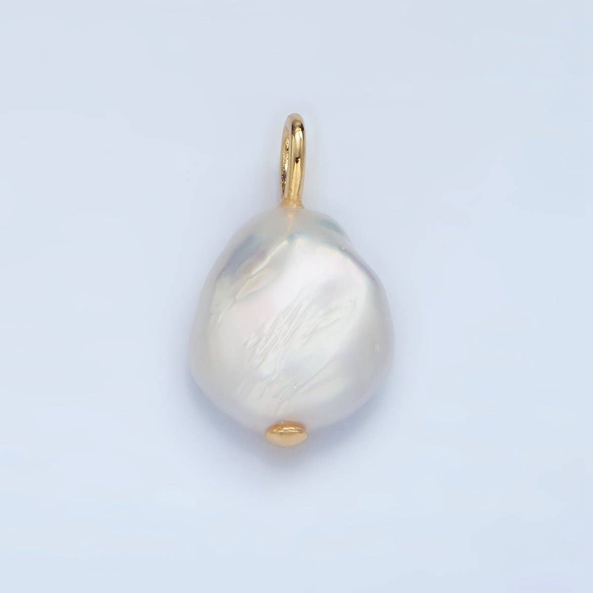 24K Gold Filled Baroque Freshwater Pearl Pendant