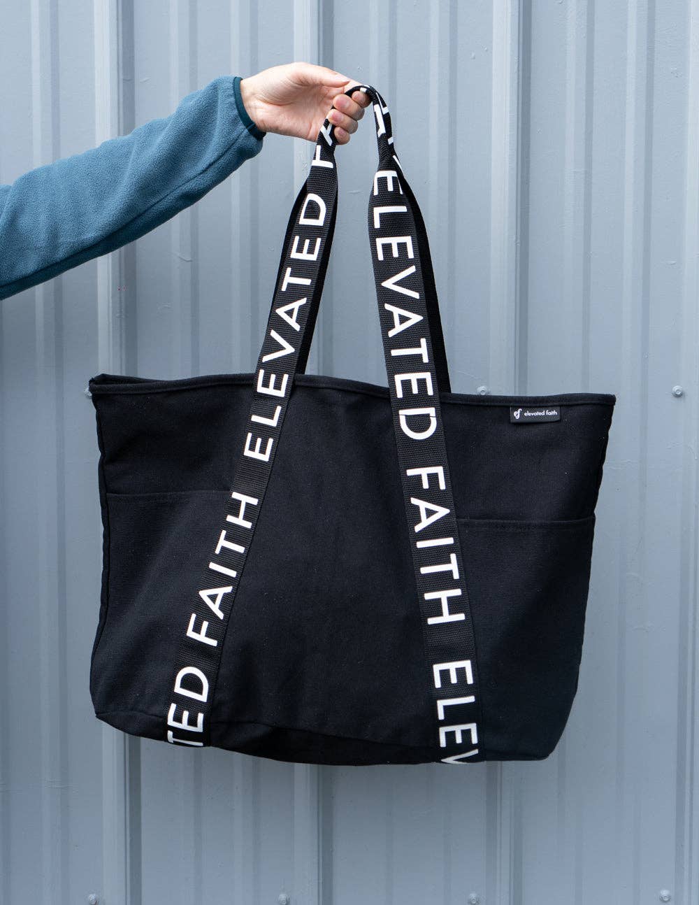 The Large Everyday Black Tote: Black