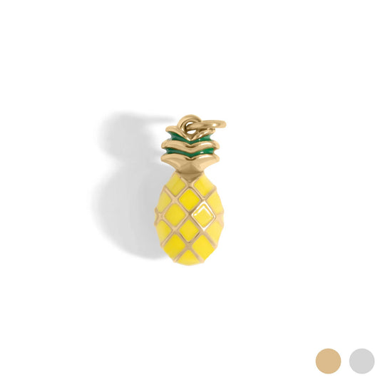 Pineapple Fruit Charm — 18K Gold PVD