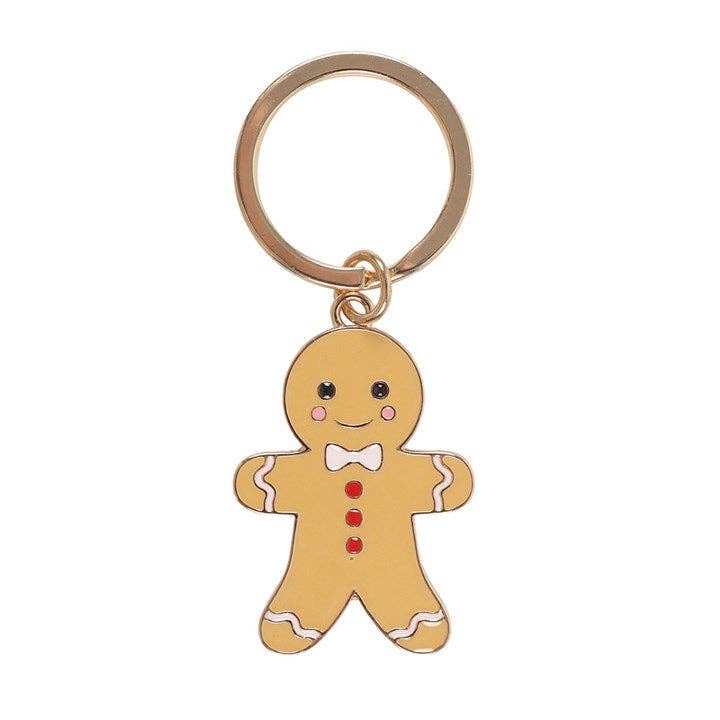 Gingerbread Man Christmas Keyring