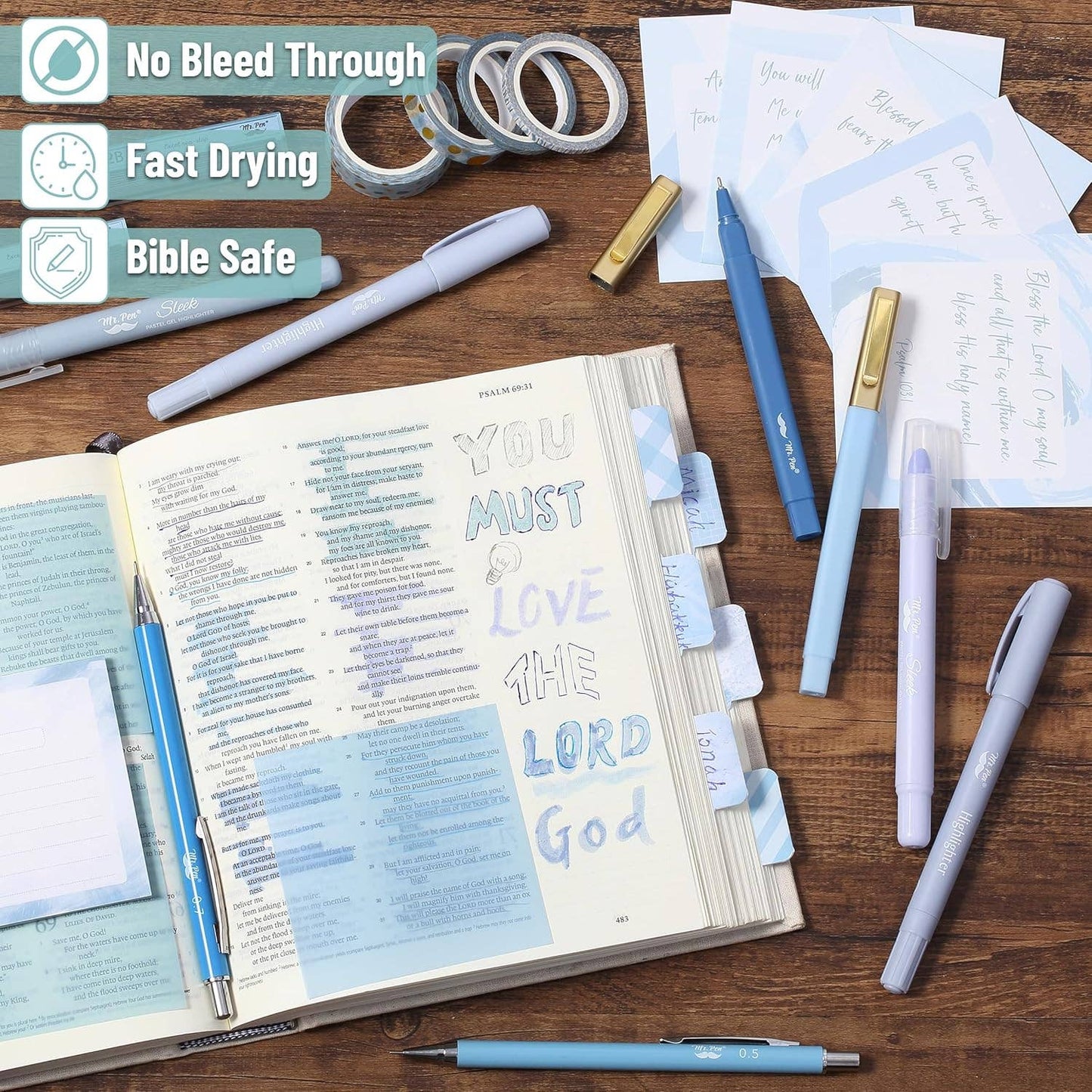 Ocean Breeze Bible Journaling Kit for Women