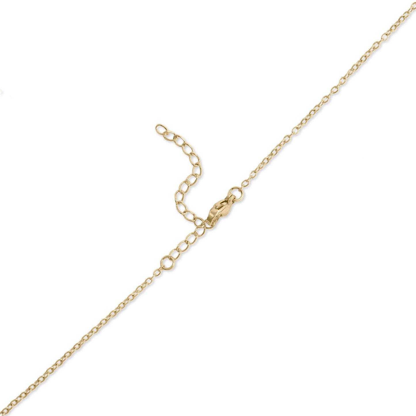 "Hope" Script Charm Necklace: 18K Gold PVD Stainless Steel