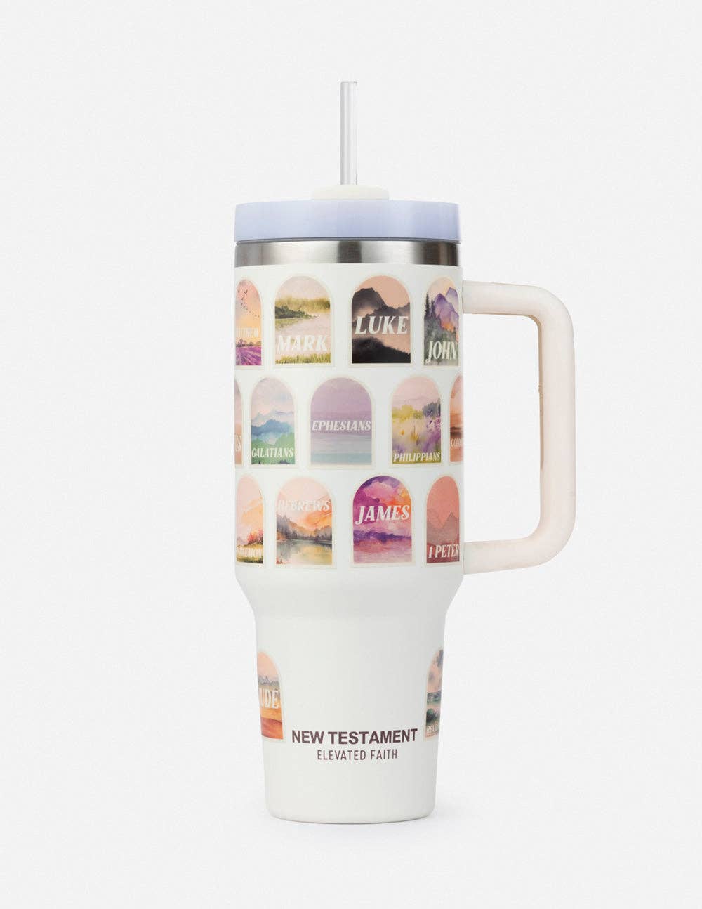 New Testament Bible Checklist Tumbler + Sticker Set — 40oz