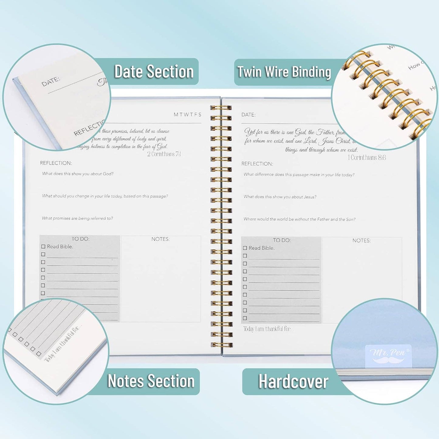 Ocean Breeze Bible Journaling Kit for Women