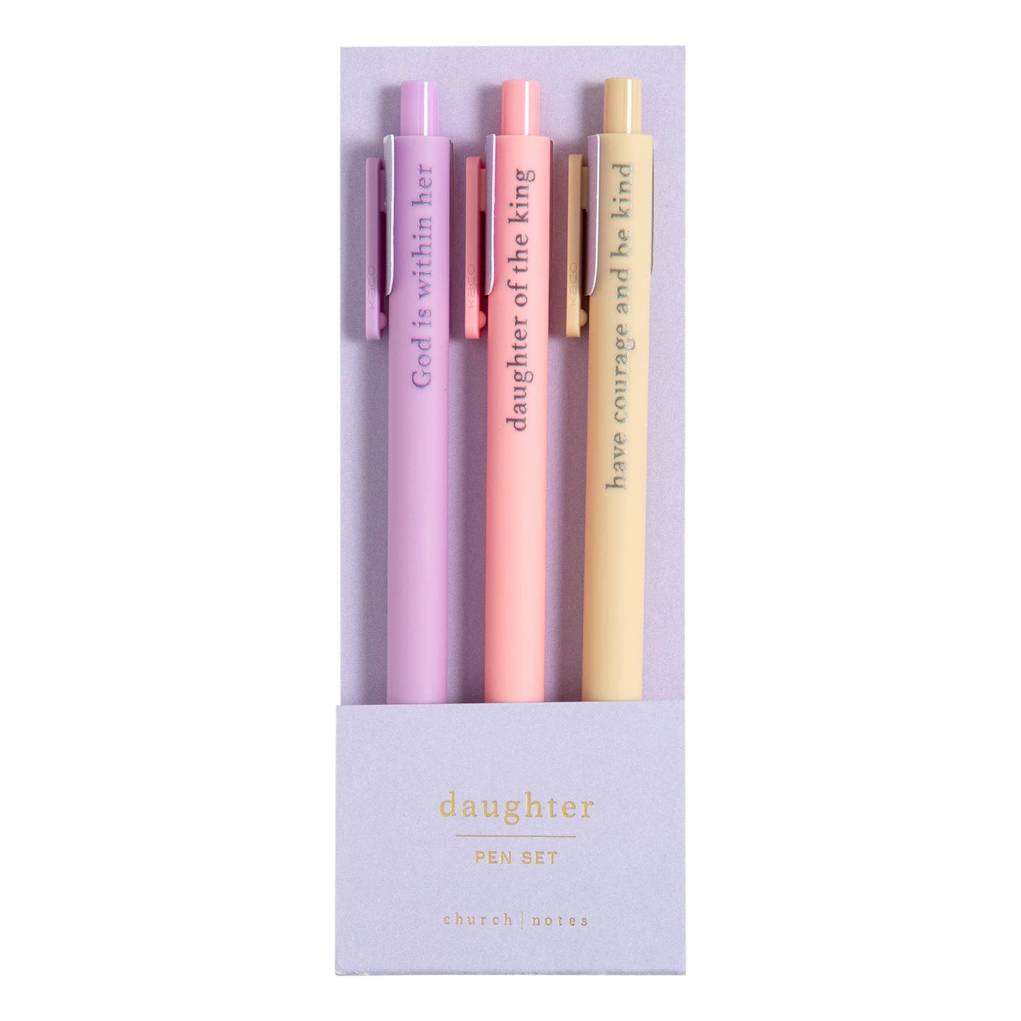 Daughter Pen Set — Faith, Strength & Grace