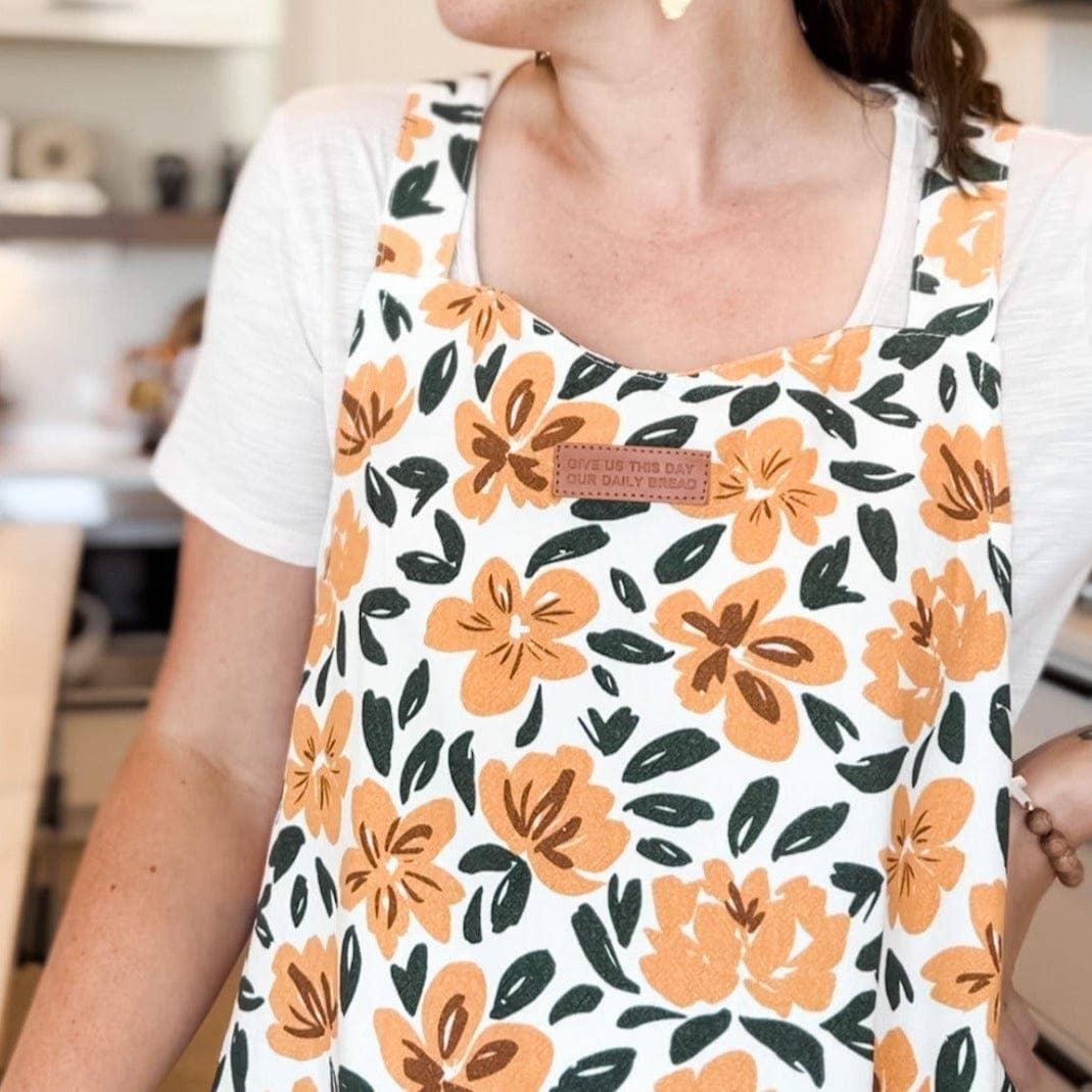 Scripture-Inspired Kitchen Apron — “Give Us This Day Our Daily Bread”