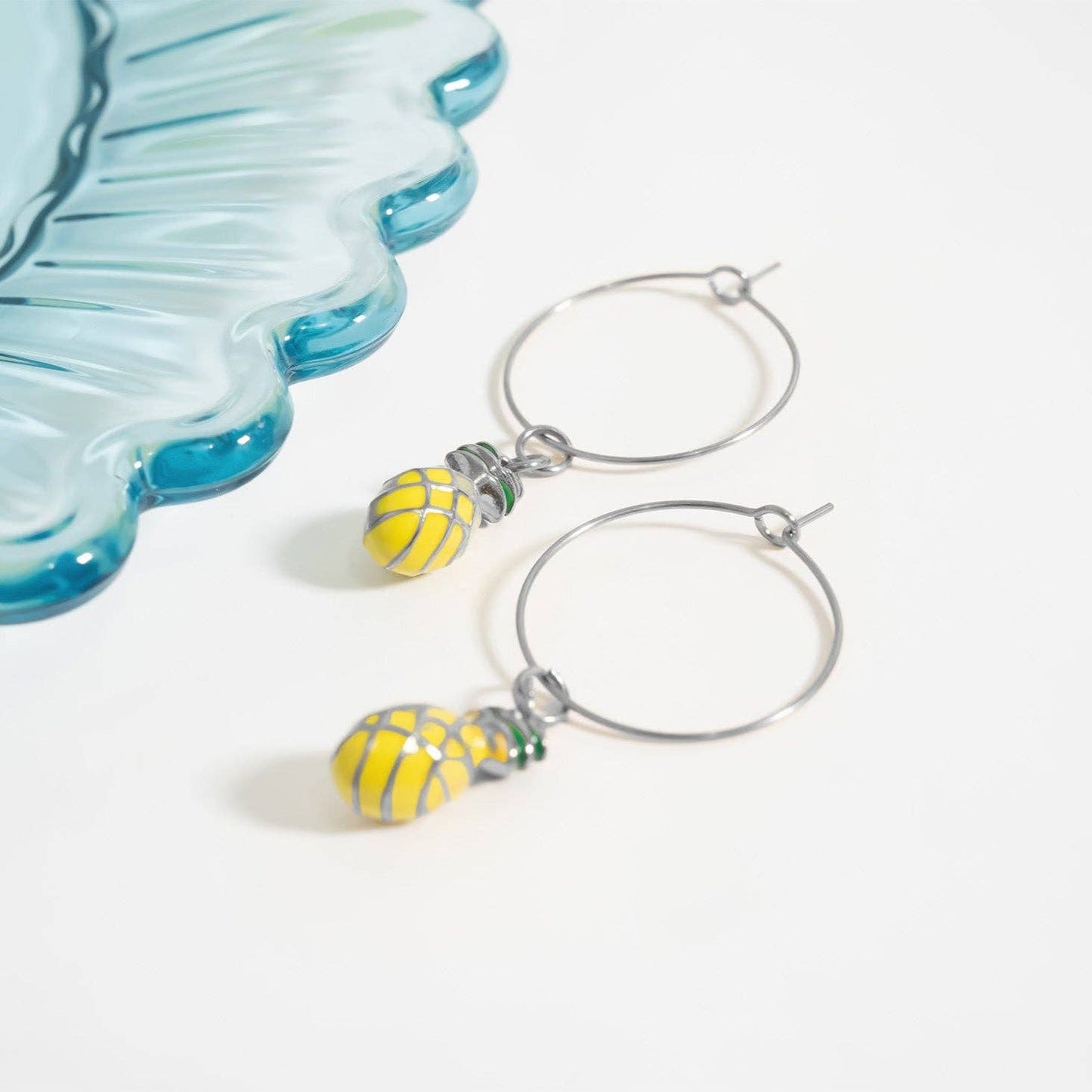 Pineapple Fruit Charm — 18K Gold PVD