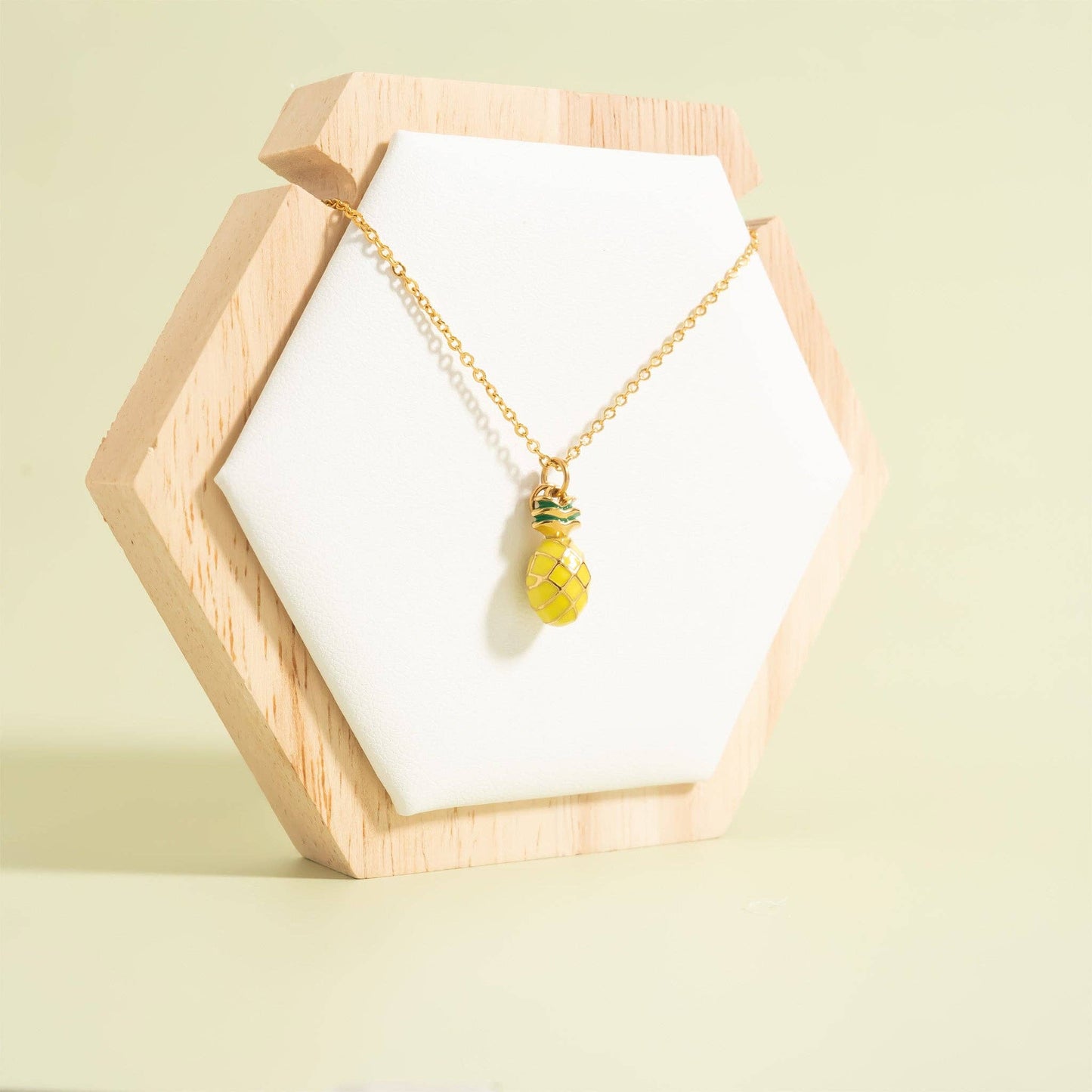 Pineapple Fruit Charm — 18K Gold PVD