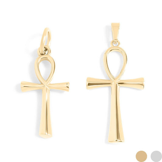 Ankh Charm: 18K Gold PVD Stainless Steel/ 15mm
