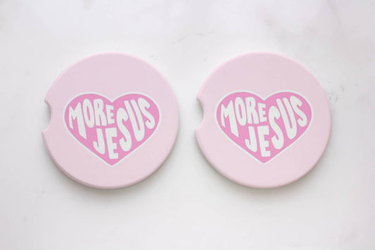 More Jesus Car Coasters