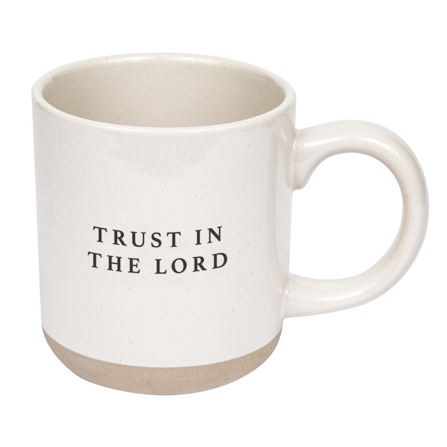Trust In the Lord Stoneware Coffee Mug — Proverbs 3:5