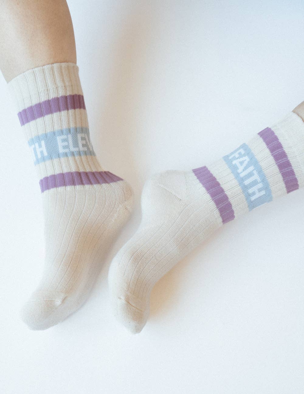 Elevated Faith Cream Socks