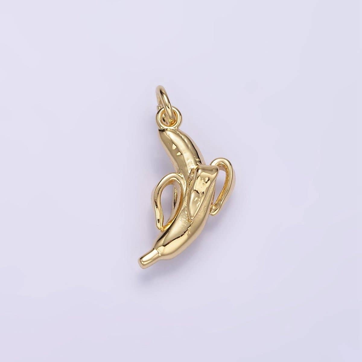 14K Gold Filled Peeled Banana Fruit Charm