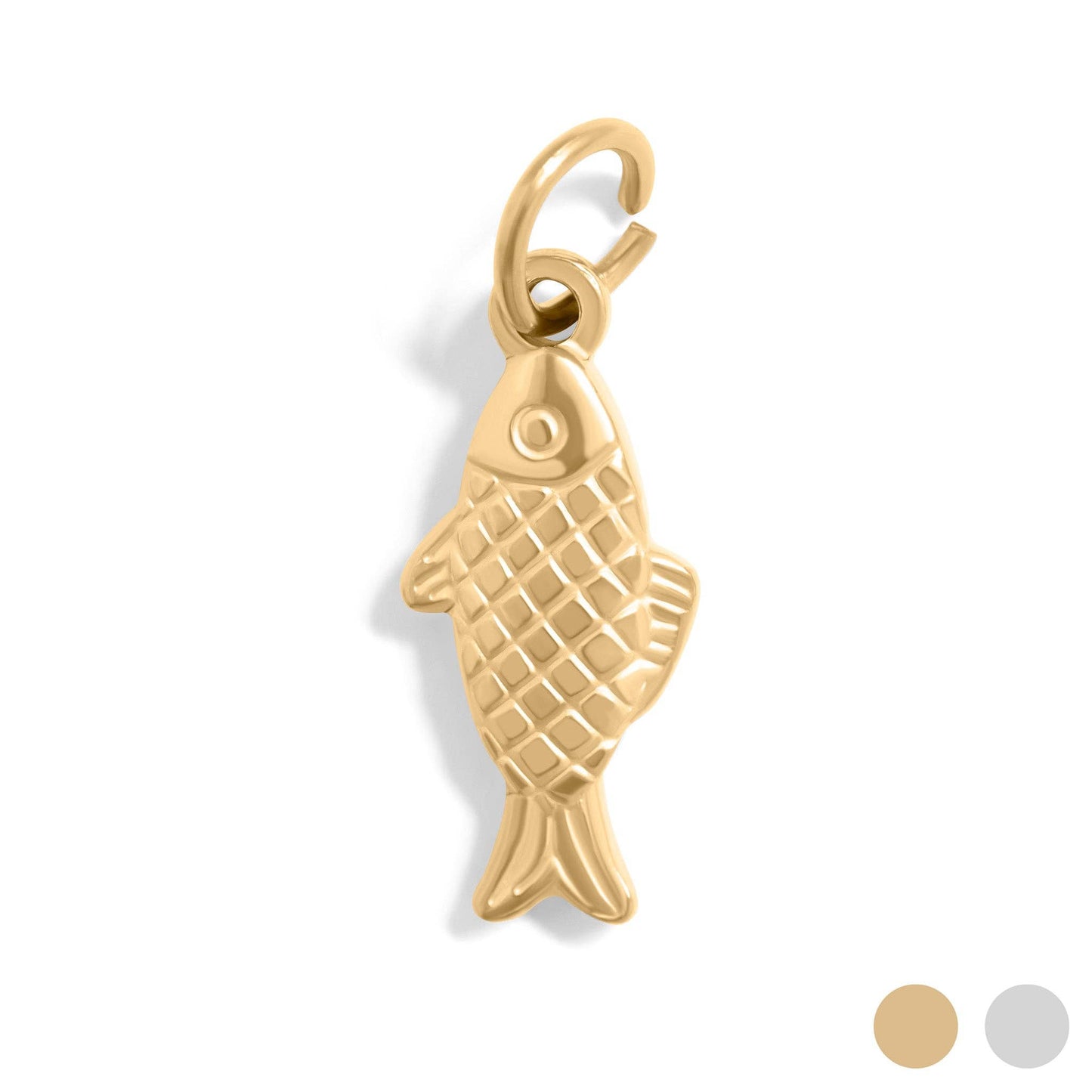 Ichthys Fish Charm — 18k Gold Coated Sterling Silver