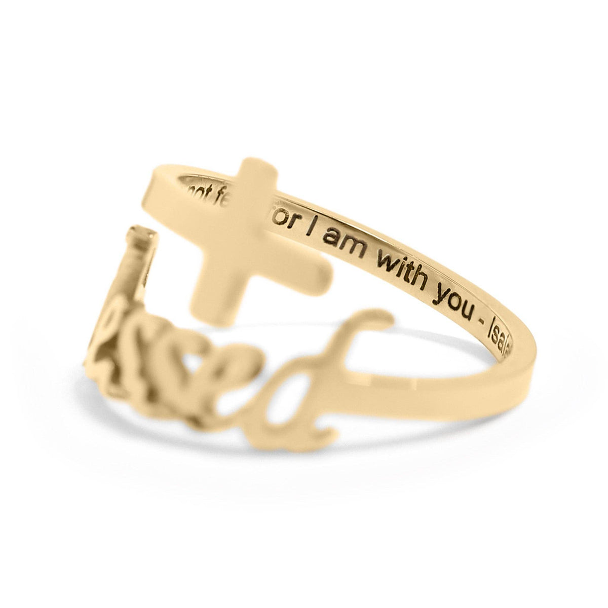 18K Gold PVD “Blessed” Adjustable Ring