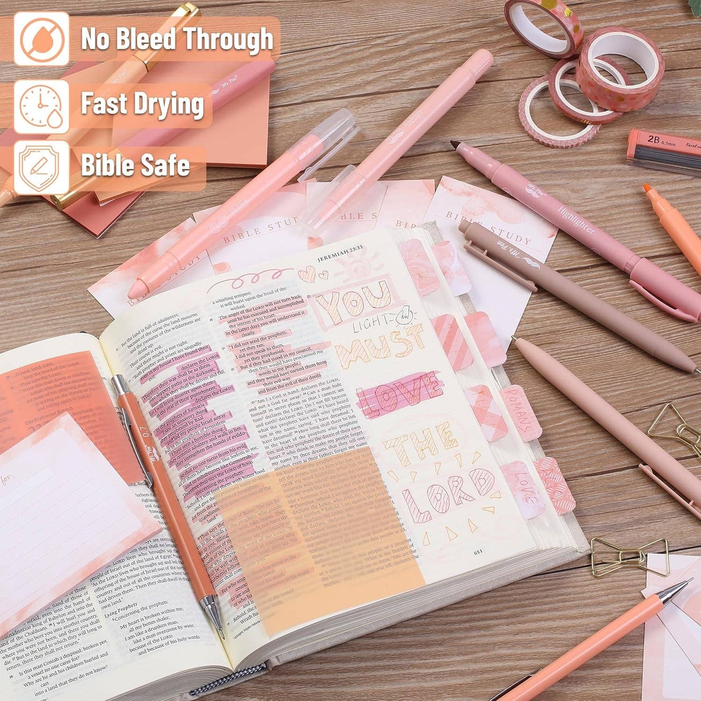 Sunset Blush Mr. Pen Bible Journaling Kit for Women