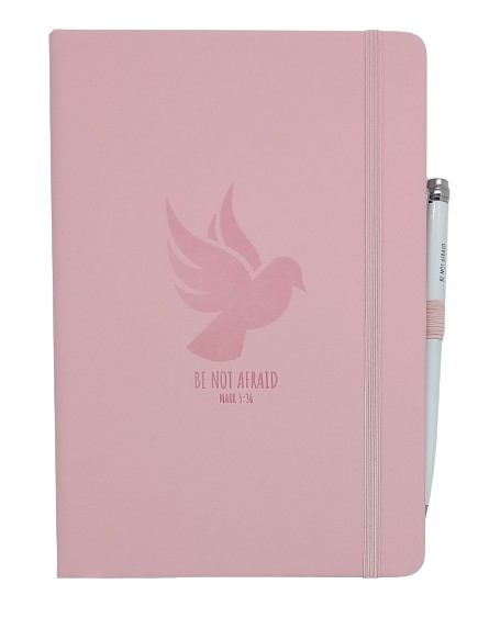 'Be Not Afraid' Holy Spirit Journal: Pink