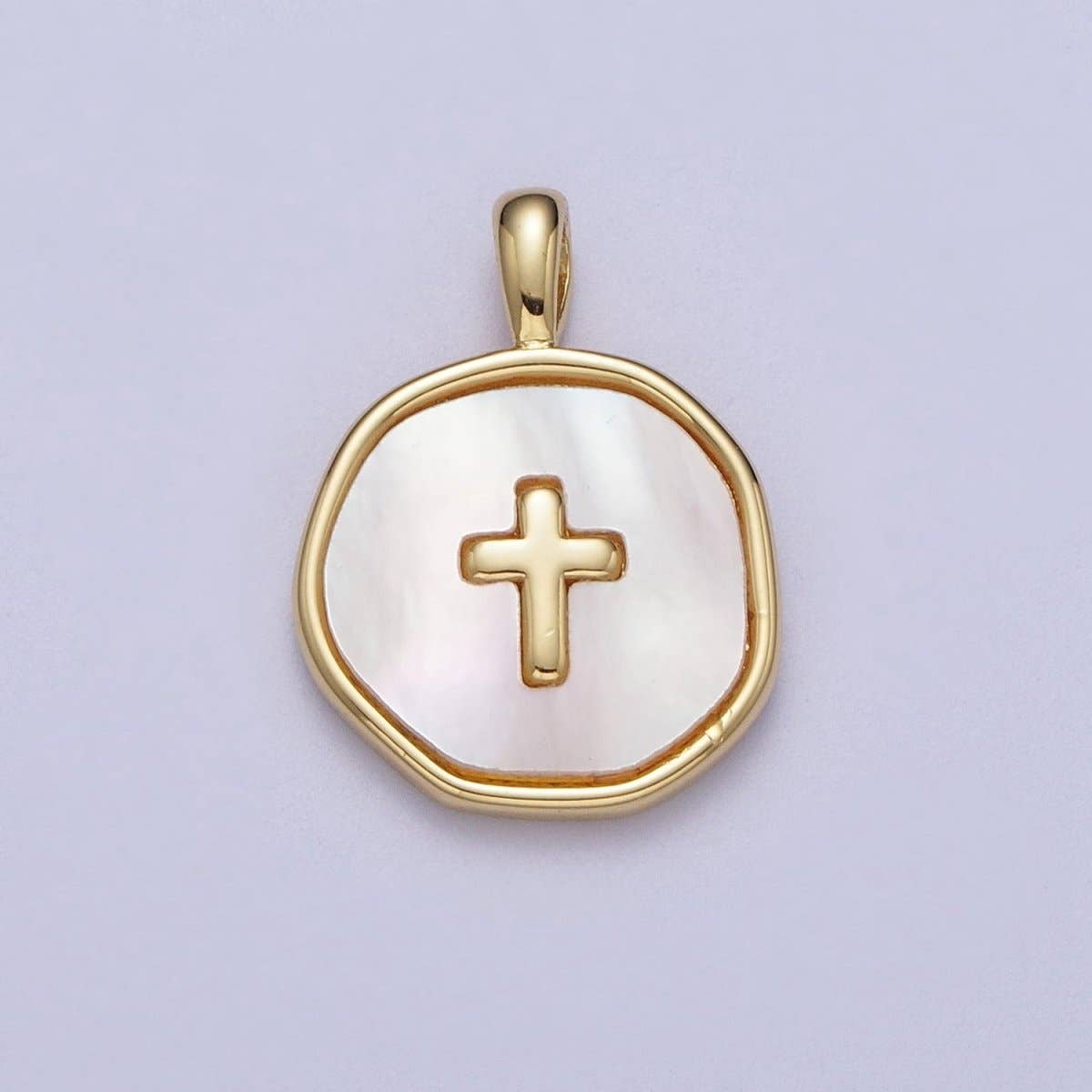 Abalone Pearl Cross Charm