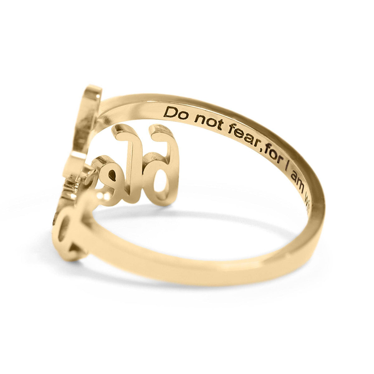 18K Gold PVD “Blessed” Adjustable Ring