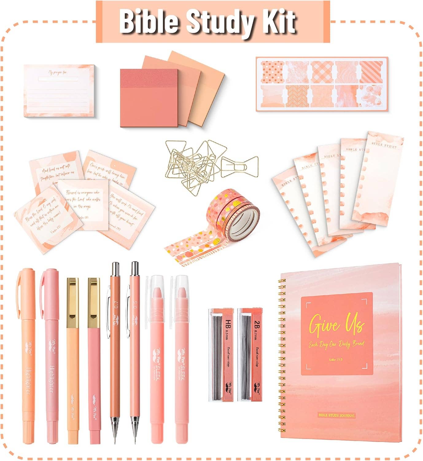 Sunset Blush Mr. Pen Bible Journaling Kit for Women