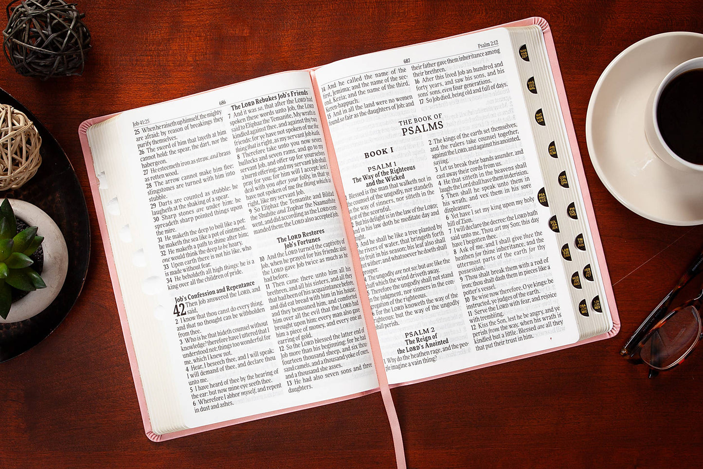 KJV Bible - Giant Print Blush