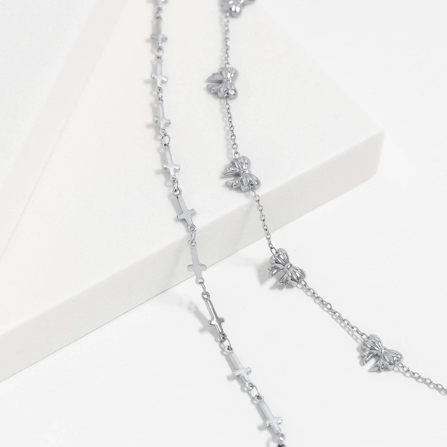 Cross Chain Bracelet - Stainless Steel