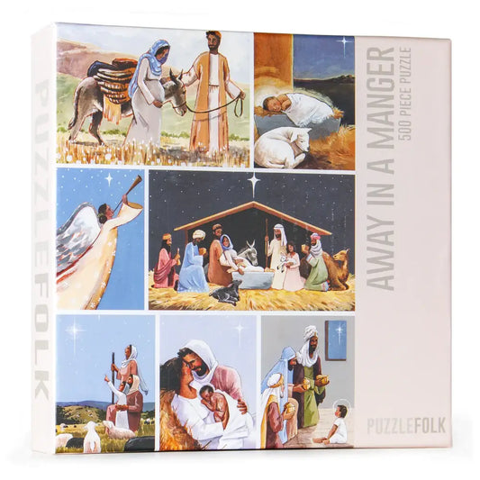 Away in a Manger 500 Piece Nativity Christmas Puzzle