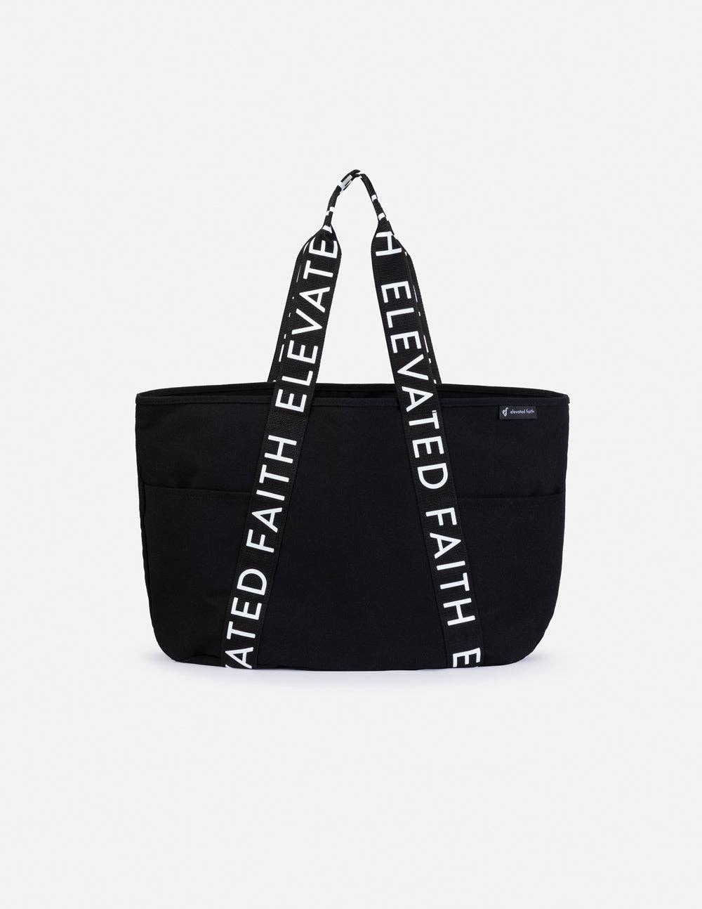 The Large Everyday Black Tote: Black