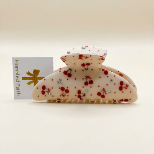Cherry Acetate Hair Clip