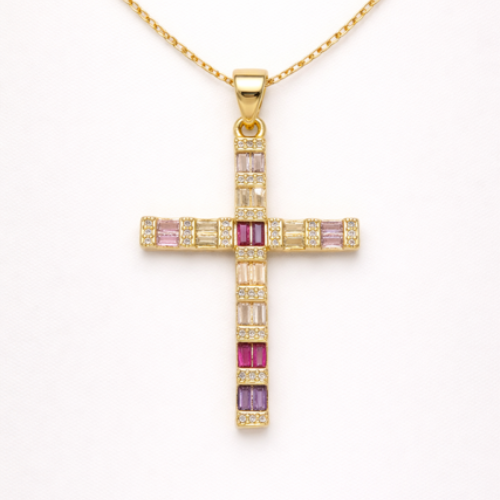 Baguette Cross Charm