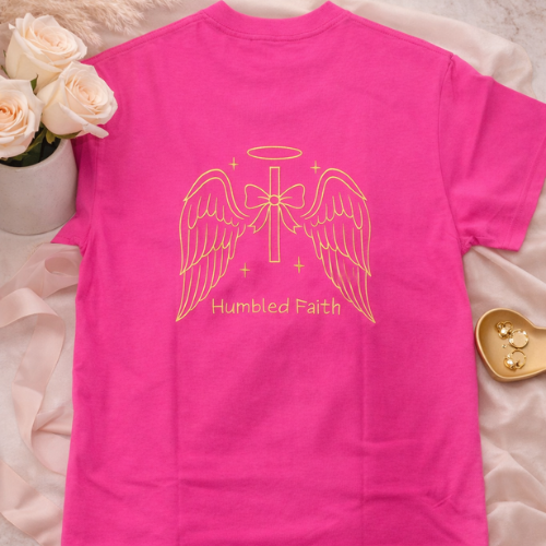 Humbled Faith Oversized Faith Tee: Pink