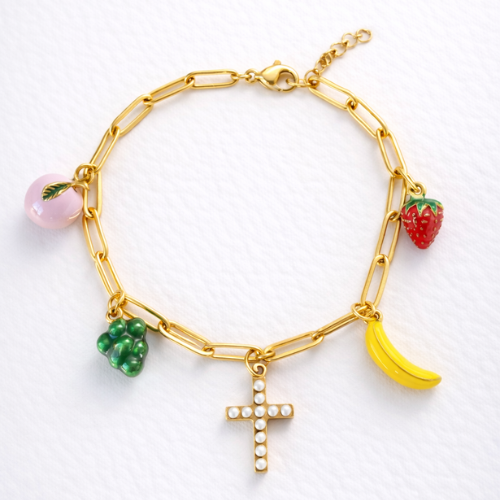 Fruit of the Spirit Charm Bracelet — 18K Gold PVD