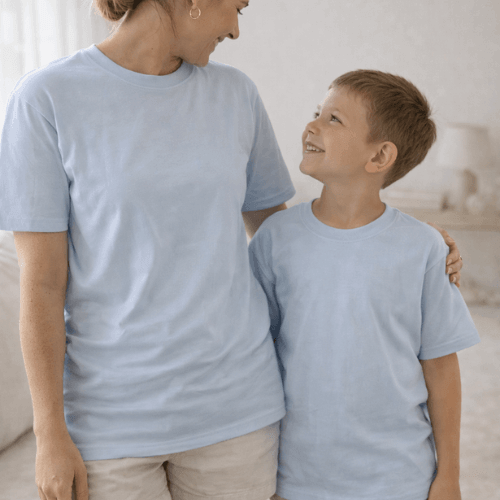 God Gave Me You – Matching Mum & Me Tees: Blue Adult
