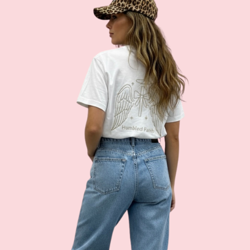 Humbled Faith Oversized Faith Tee: White