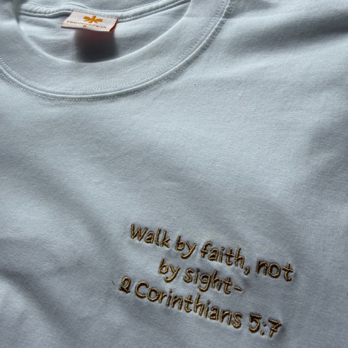 Humbled Faith Oversized Faith Tee: White