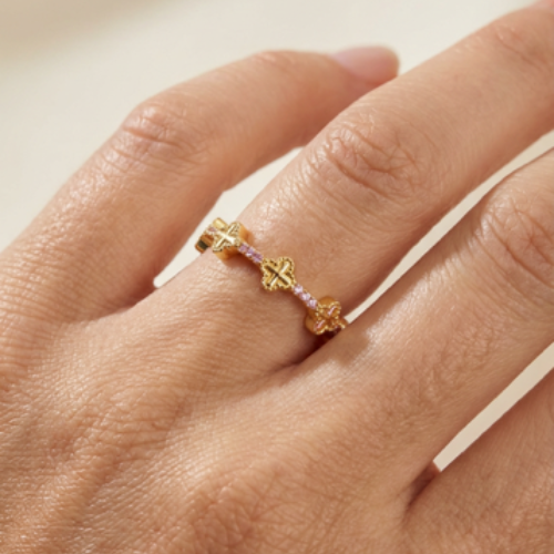 The Eternal Ring: Pink 18K Gold Coating