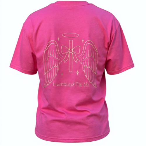 Humbled Faith Oversized Faith Tee: Pink