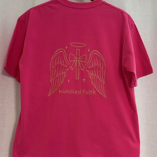 Humbled Faith Oversized Faith Tee: Pink