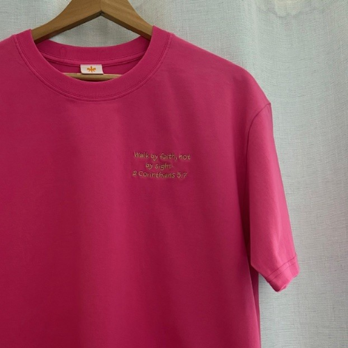 Humbled Faith Oversized Faith Tee: Pink