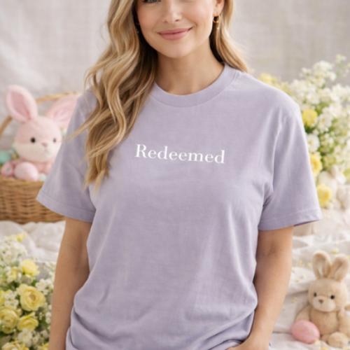 Humbled Faith Easter Tee – “Redeemed / He Is Risen”