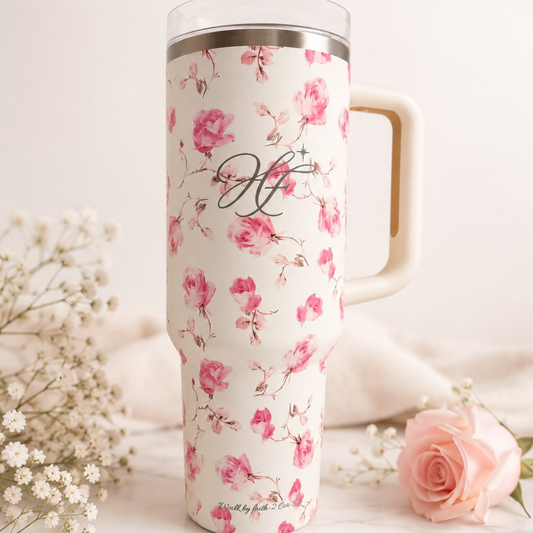 Humbled Faith Floral Tumbler