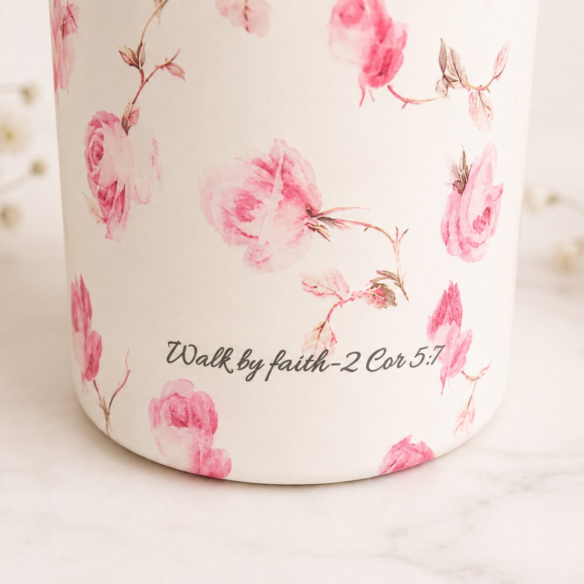 Humbled Faith Floral Tumbler