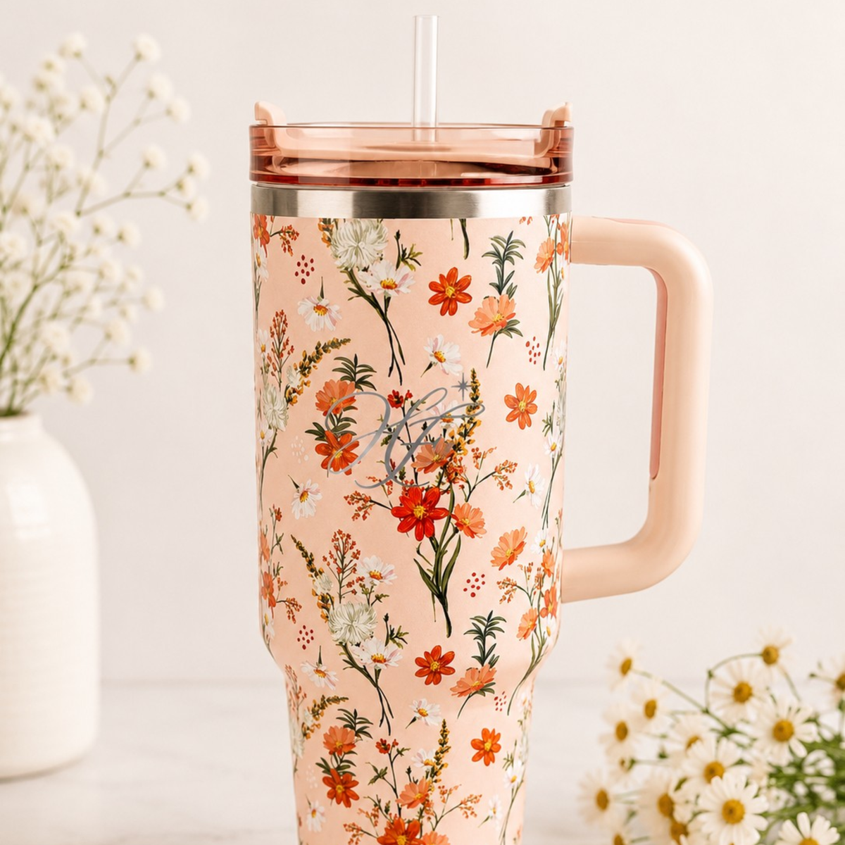Humbled Faith Floral Tumbler